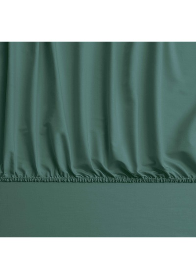 Linens Mix&match Pamuk Saten Queen Size Lastikli Çarşaf Petrol