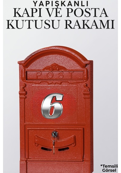 Krom Yapışkanlı Kapı Numarası 6 5 Cm / 50 Mm Küçük Boy Rakam Sayı - Daire, Posta Kutusu, Otel Oda No, Asansör, Kat Planı, Araç Model Ve Apartman İçi Dekoru İçin Kendinden Yapışkanlı Krom Numaratör 6 6 Krom Yapışkanlı Kapı Numarası 6 5 Cm / 50 Mm Küçük Boy Rakam Sayı - Daire, Posta Kutusu, Otel Oda No, Asansör, Kat Planı, Araç Model Ve Apartman İçi Dekoru İçin Kendinden Yapışkanlı Krom Numaratör 6 6