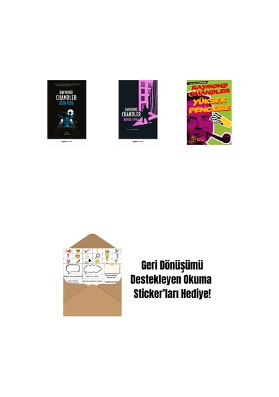 Uzun Veda + Büyük Uyku + Yüksek Pencere Cep Boy + Okuma Sticker'ları