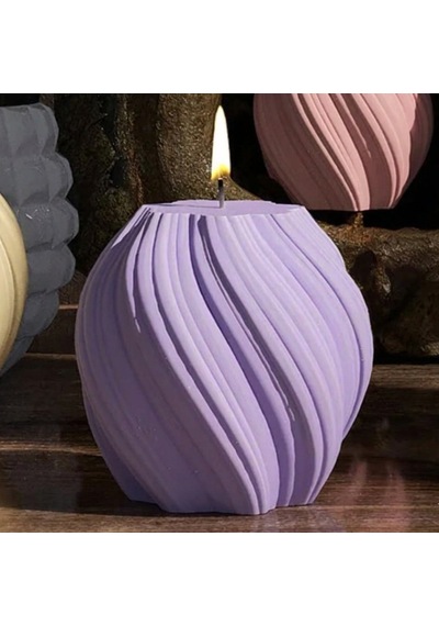 Dekoratif Oval Stün Kalıp 7,2x7,5x2,8 Cm