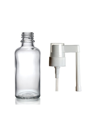 50ml Şeffaf Ağız Spreyi Başlıklı Cam Şişe,24 Adet, Ağız Spreyi Şiesi, Cam Şişe, Medikal Şişe Diğer