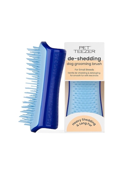 Tangle Teezer Pet Teezer Deshedding Grooming Brush Small Blue Köpek Bakım Fırçası
