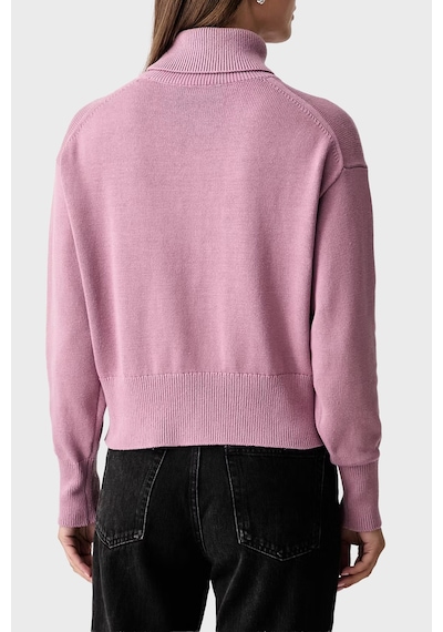 Calvin Klein Logolu % 100 Pamuk Balıkçı Yaka Kazak Lv047h329gvcb Kadın Kazak Lv047h329g Vcb Pembe