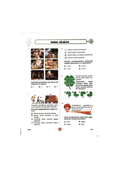 4.sınıf Deneme Sınavı - 2 Kitapcık