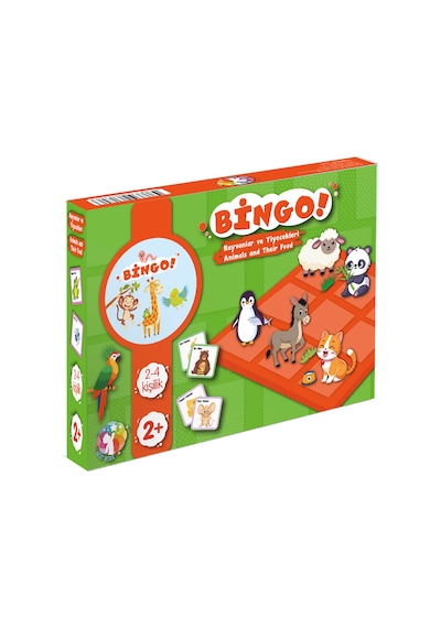 Bingo- Tombala Oyunu \ Hayvanlar Ve Yiyecekleri -animals And Their Food