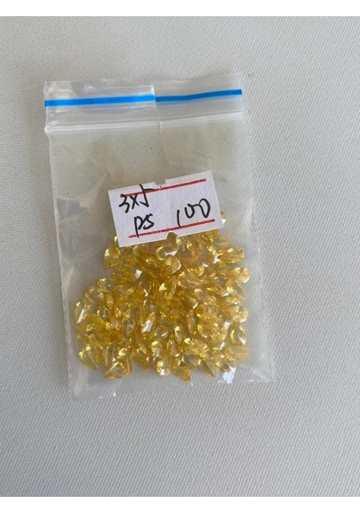 Armut Kesim Sentetik Taş 3x5mm 100 Adet Sarı