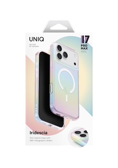 Apple Uyumlu iPhone 17 Pro Max Kapak Holografik Renk Değiştiren Koruyucu Kılıf Magclick Polikarbonat Malzeme Gökkuşağı Apple Uyumlu iPhone 17 Pro Max Kapak Holografik Renk Değiştiren Koruyucu Kılıf Magclick Polikarbonat Malzeme Gökkuşağı