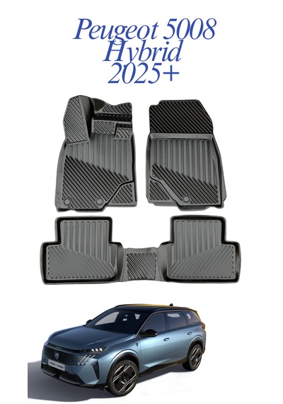 Peugeot 5008 Hybrid 2025+ Uyumlu 3d Oto Paspas Premium