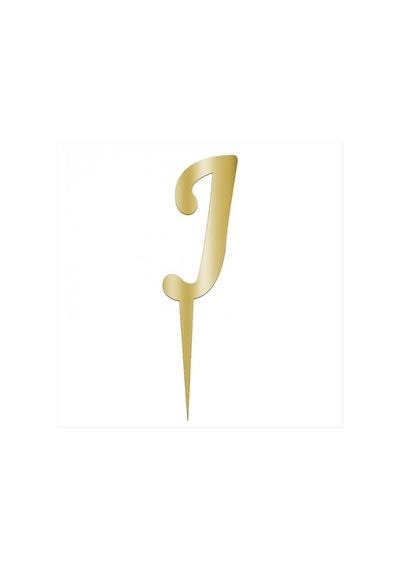 Sarı - 595 - Renkli Harf Pasta Ve Kek - Nazblsmm - Pleksi J Tüm Yaşlar