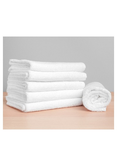 Beyaz Otel Havlusu 210 Gr 6'lı Set El El-yüz-baş Havlusu 50x90 Cm Beyaz