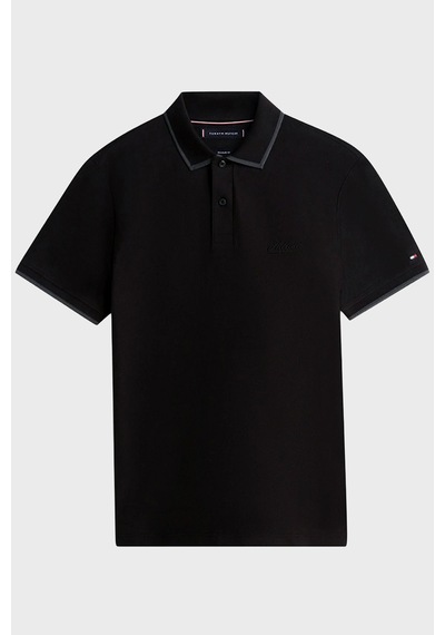 Tommy Hilfiger Erkek Polo Yaka T Shirt Mw0mw41607 Bds Siyah Siyah
