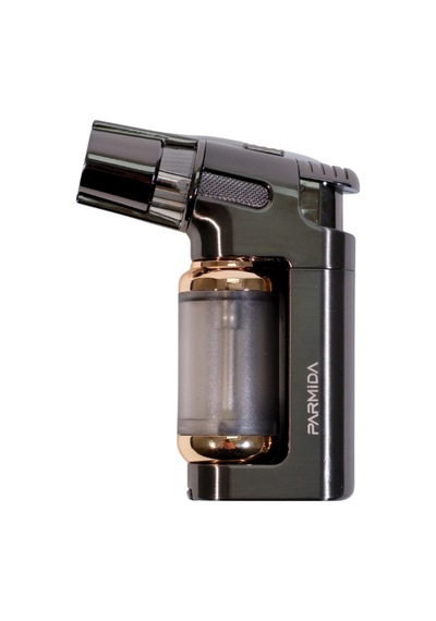 Parmida Tek Torch Pürmüz Gunmetal Masa Tipi Metal Puro Çakmağı - Tr9250