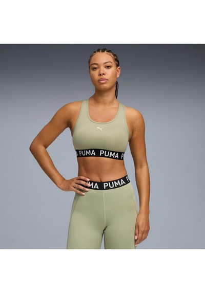 Puma 4keeps Elastıc Bra - P Kadın Yetişkin Sporcu Sütyeni Haki