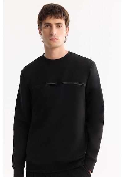 Avva Erkek Siyah Bisiklet Yaka Pamuklu Bi-stretch Baskılı Regular Fit Sweatshirt A52y1325 Avva Erkek Siyah Bisiklet Yaka Pamuklu Bi-stretch Baskılı Regular Fit Sweatshirt A52y1325