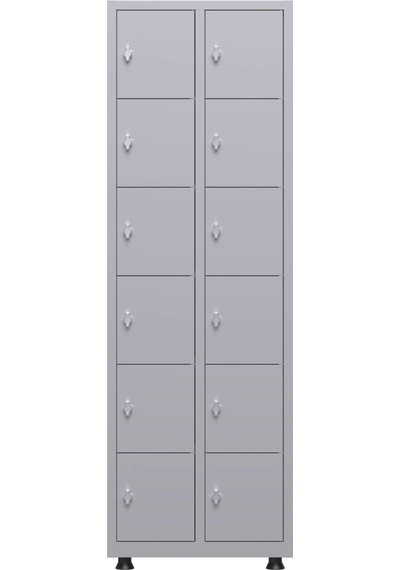 Soyunma Dolabı 12 Kişilik Metal Dolap Çok Renkli