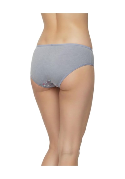Kadın Baskılı Bikini Külot Bgl-st04939 gri