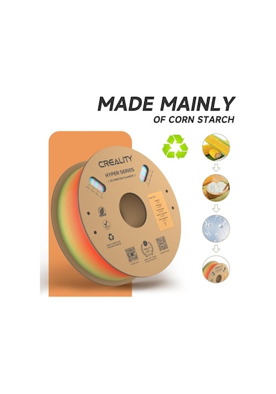 Creality Hyper Rainbow Pla Kısa Yabani Çiçek Filament 1,75mm 1000gr - Urhanshop Yetkili Satış