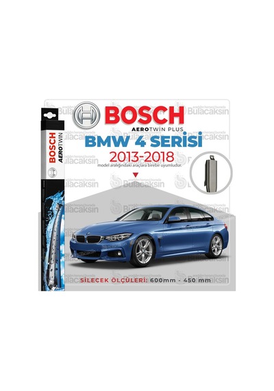 Bmw 4 F32/F33/F36 Muz Silecek Takımı 2013-2018 Bosch Aerotwin