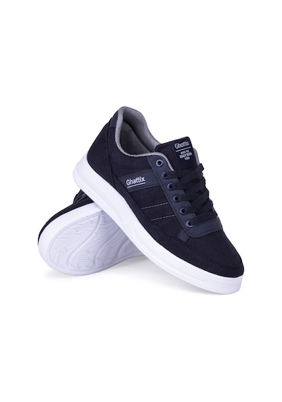 Ghattix Erkek Keten Sneaker Yazlık Mevsimlik Ayakkabı Lacivert