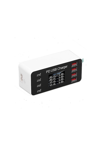 Powermaster Pm-26056 8 Port Usb+pd Akıllı Şarj İstasyonu
