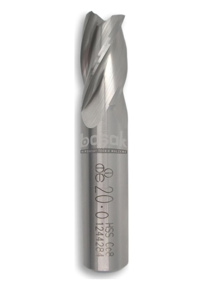 Mte 20 Mm Parmak Freze Hss-co8 Dın 844/b-n