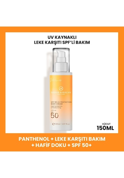 Bahar Babacan Leke Karşıtı Yüksek Korumalı Vücut Güneş Kremi SPF50+ 150 ML