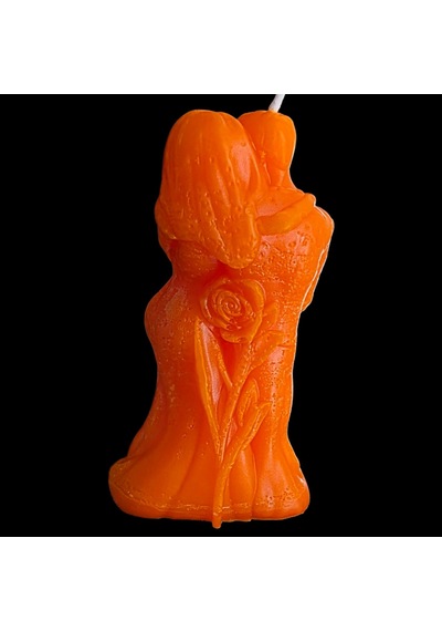 Dekoratif Aşık Kavuşması Model Mum Çok Renkli