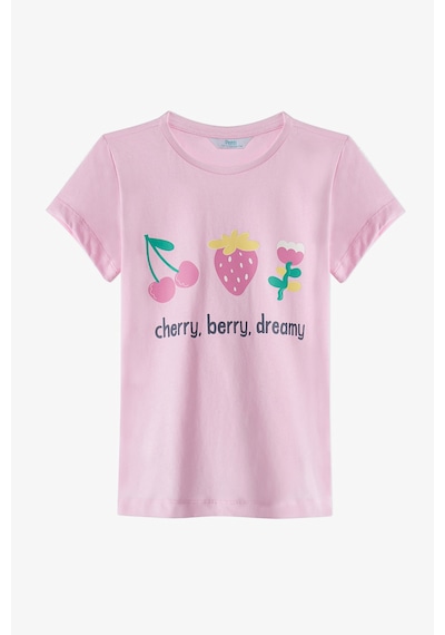 Penti Açık Pembe Kız Çocuk Cherry,Berry Pamuklu 2'li Pijama Takımı