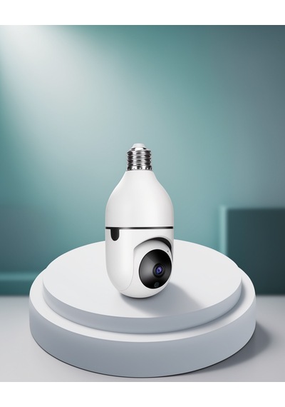 Ampul Tipi 1080p Gece Görüşlü Güvenlik Kamerası