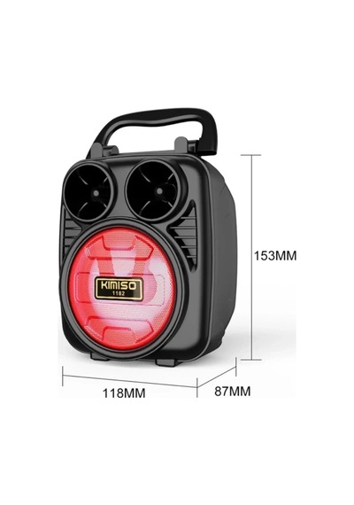 Kımıso Sd/usb/fm Bluetooth Rgb Işıklı Müzik Kutusu Hoparlör Dm-109