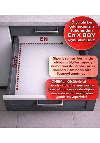 55x49 Cm Çekmece İçi Gri Kepçelik Organizer 50x40 Cm Kesilebilir Gri