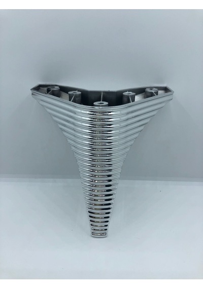 DEKORATİF, 15 CM KROM KAPLAMA BAZA,KOLTUK,MOBİLYA AYAĞI (4 ADET)