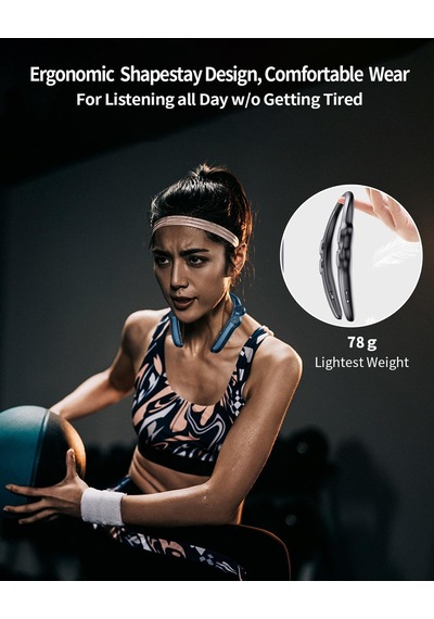 Boyun Bandı Bluetooth Hoparlörler, Taşınabilir Bluetooth Hoparlörler Kablosuz Giyilebilir Hoparlör, 10 Saat Çalma