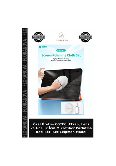 Özel Üretim Coteci Ekran, Lens Ve Gözlük İçin Mikrofiber Parlatma Bezi Seti Set Ekipman Model