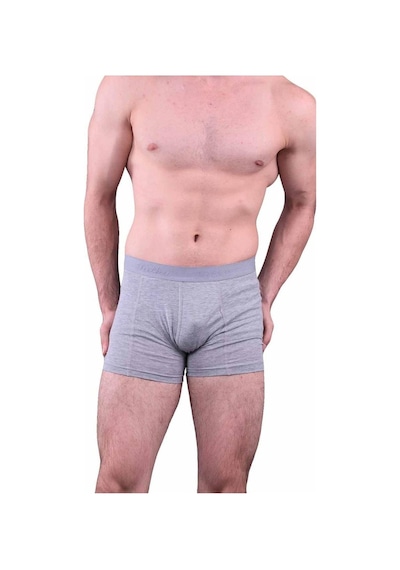 Tutku Erkek Likralı Elastan Boxer Gri Renk 10'Lu Paket 001