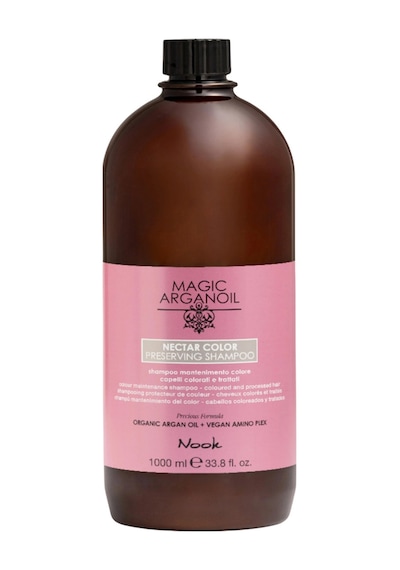 Nook Nectar Color Boyalı Saçlar İçin Argan Yağlı Parlaklık Etkili Renk Koruyucu Şampuan 1000ml Zayıf - Yıpranmış