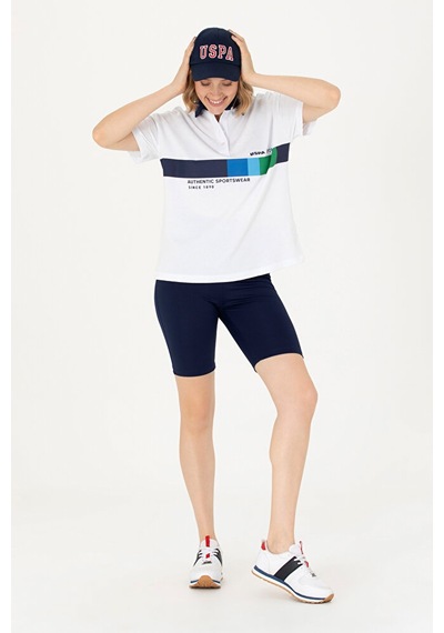 U.S. Polo Assn. Kadın Polo Yaka Tişört 50263959-vr013 Beyaz