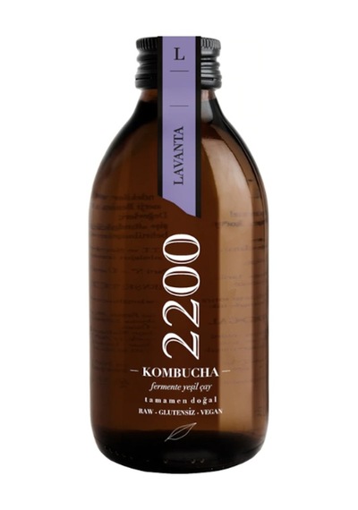 Kombucha 2200 Lavantalı Fermente Yeşil Çay 250 ML