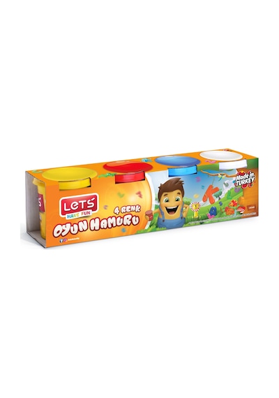 Lets Oyun Hamuru 4 Renk 600 G L8340