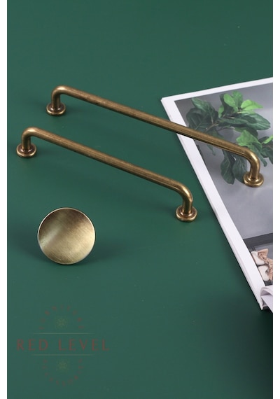 Liva Antik Sarı 96 Mm Modern Lüks Metal Kulp Modelleri Mutfak Dolap Çekmece Mobilya Kulbu Antik Sarı