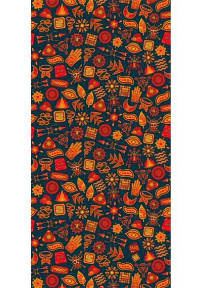 Buffalo Bandana Treasure Siyah