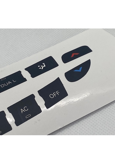 Fluence - Megane 3 - Scenic - Latitude 3 Klima Tuş Tamir Sticker Seti 1 Adet