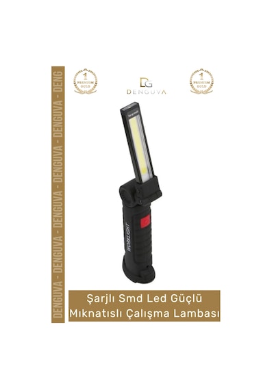 Premium Seri 3 Modlu Beyaz Gün Işığı Mıknatıslı Şarjlı Smd Led Güçlü Mıknatıslı Çalışma Lambası Çok Renkli