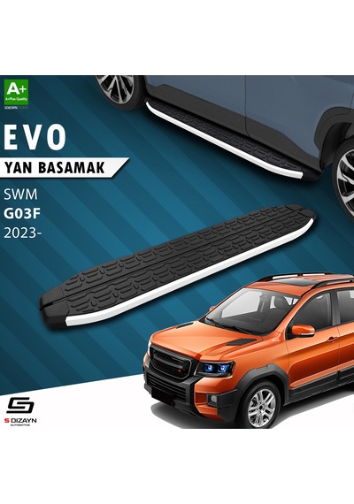S-dizayn Swm G03f Evo Aluminyum Yan Basamak 193 Cm 2023 Üzeri A+ Kalite