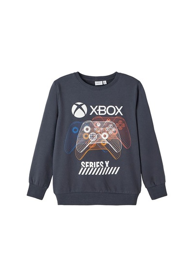 Name It Name İt Erkek Çocuk Bisiklet Yaka Sweatshirt 13221205 001 Antrasit