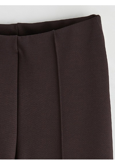 Lcw Modest Kahverengi Dar Fit Kadın Pileli Pantolon