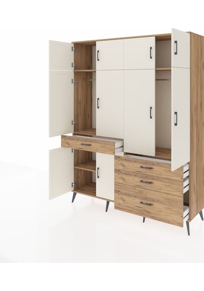 Hyperion Gardrop 5 Raflı 4 Çekmeceli 2 Askılı 176x44x221 Çam-aytaşı/çam Aytaşı/çam Hyperion Gardrop 5 Raflı 4 Çekmeceli 2 Askılı 176x44x221 Çam-aytaşı/çam Aytaşı/çam