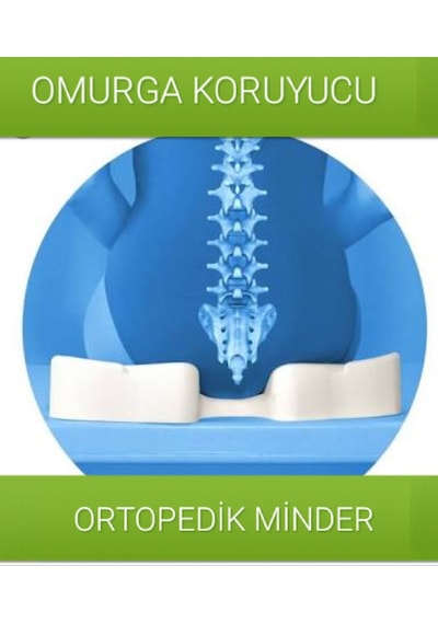 Ortopedik Dik Duruş Minderi. Oturma Bölgesi Sorunları için Minder