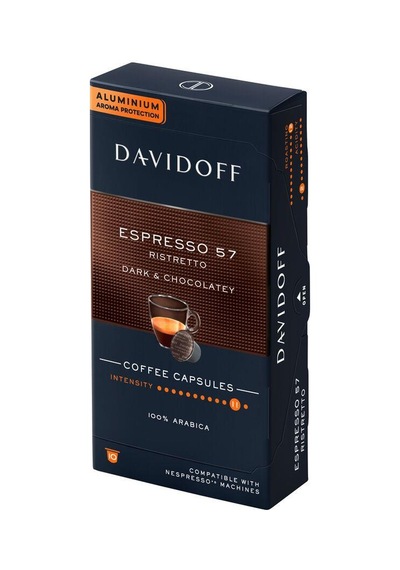 Davidoff Espresso 57 Ristretto 10'lu Kapsül Kahve Nespresso Uyumlu