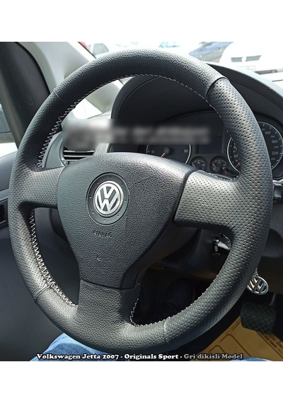 Volkswagen Caddy 2007-2010 Araca Özel Dikmeli Direksiyon Kılıfı